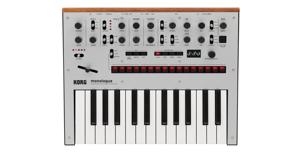 Korg Monologue Analog Monophonic Synth -Silver
