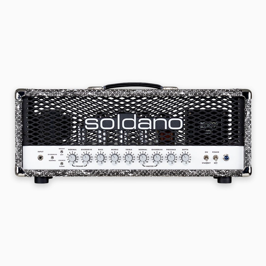 Soldano SLO100 CUSTOM Super Lead Overdrive Amp Head - Snake Skin