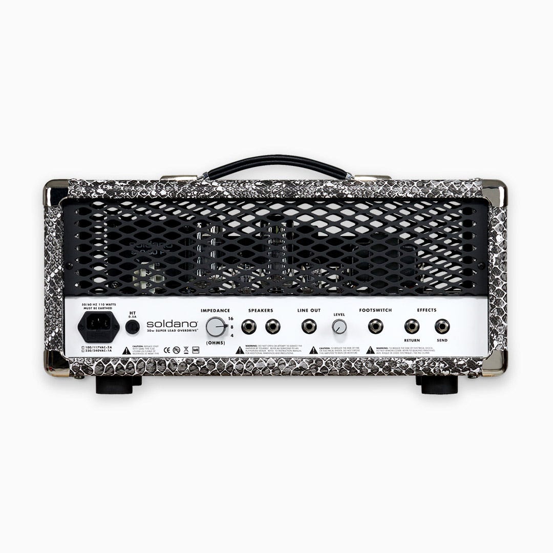 Soldano SLO30 CUSTOM Super Lead Overdrive Amp Head - Snake Skin