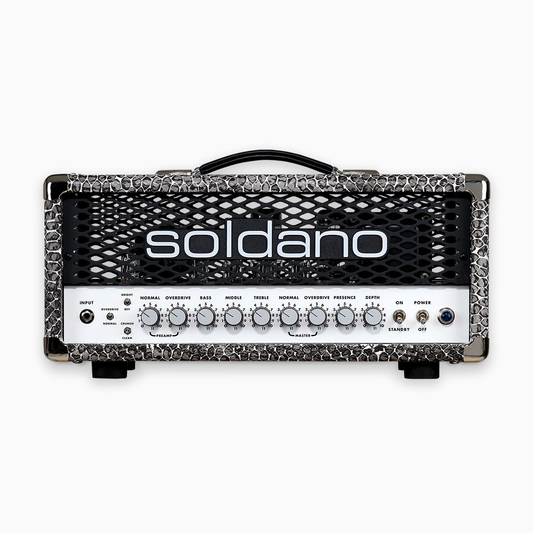 Soldano SLO30 CUSTOM Super Lead Overdrive Amp Head - Snake Skin