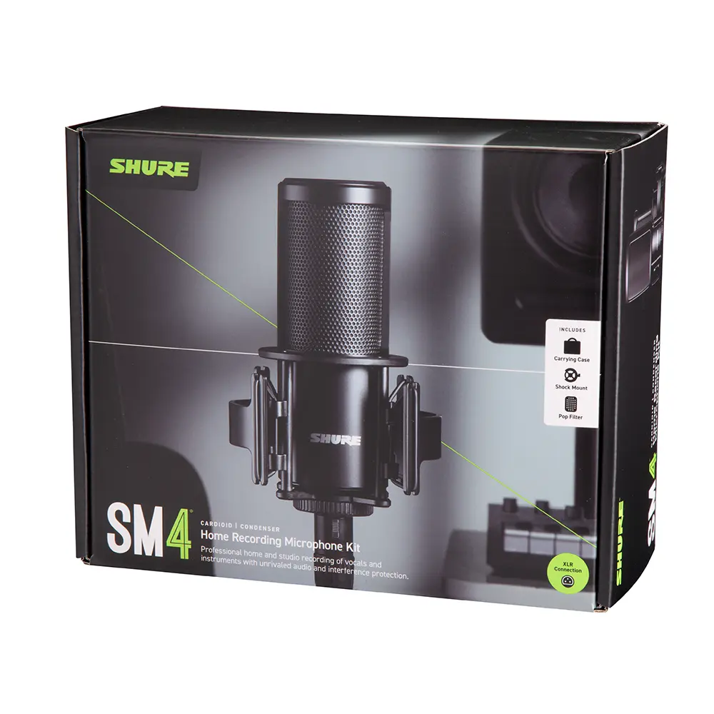 Shure SM4 Home Recording Microphone Kit w/ Hard Mount and Case