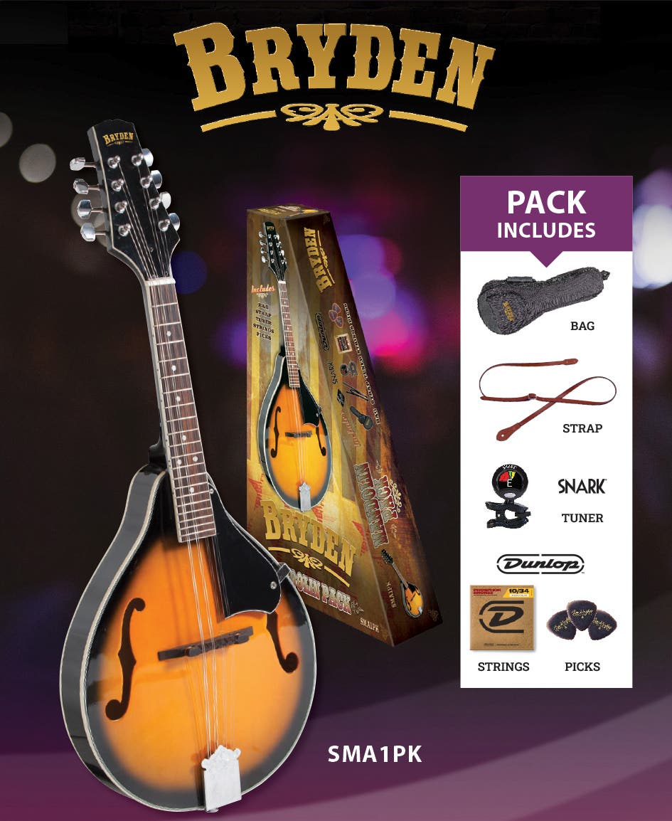 Bryden SMA1PK A-Style Mandolin Package
