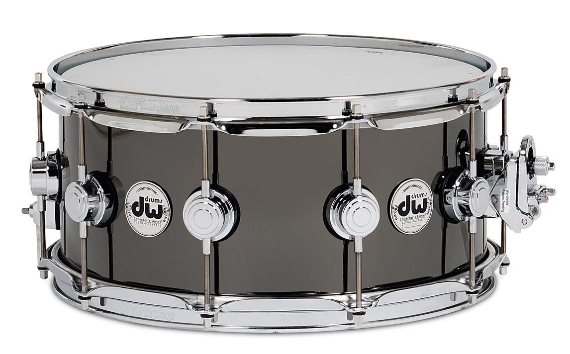 DW Collectors Series 14x6.5" Snare Drum - Black Nickel over Brass