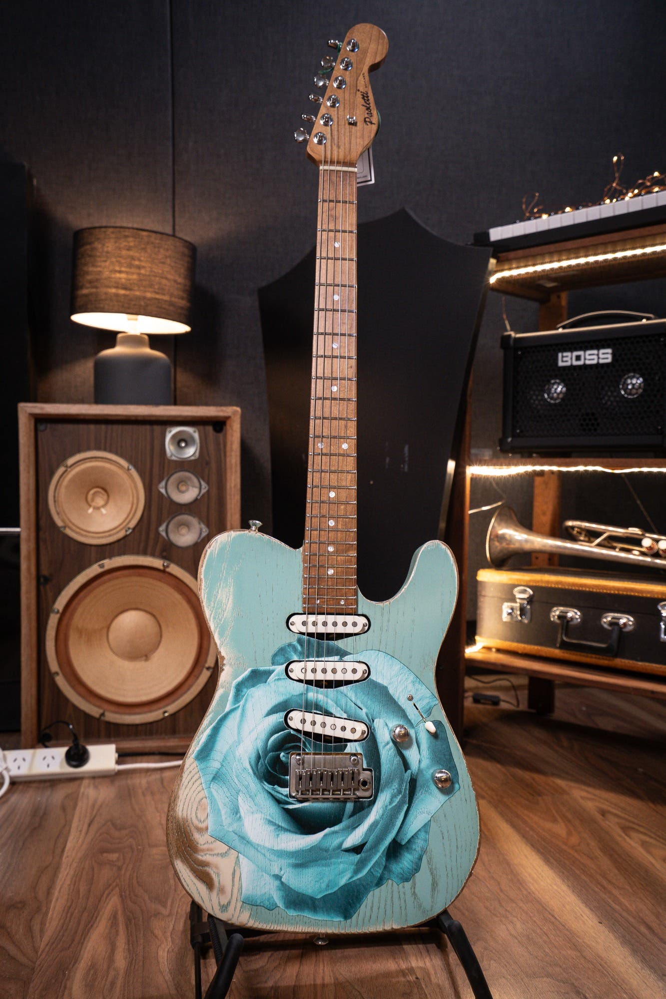 Paoletti Nancy Loft SSS Electric Guitar - White Surf (Designed by Dave Kilminster)