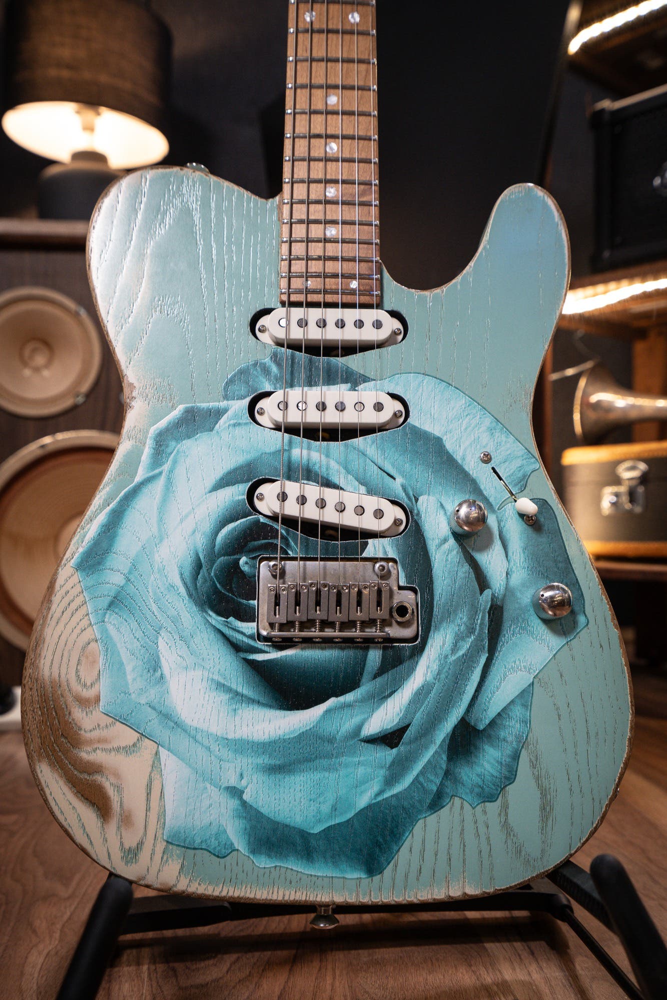 Paoletti Nancy Loft SSS Electric Guitar - White Surf (Designed by Dave Kilminster)