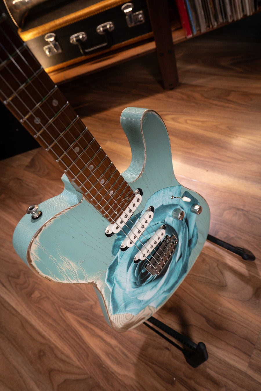 Paoletti Nancy Loft SSS Electric Guitar - White Surf (Designed by Dave Kilminster)