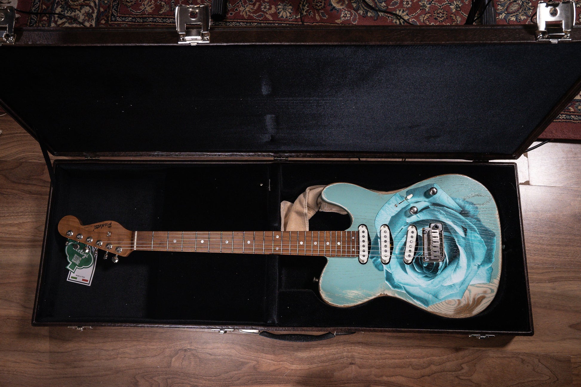 Paoletti Nancy Loft SSS Electric Guitar - White Surf (Designed by Dave Kilminster)