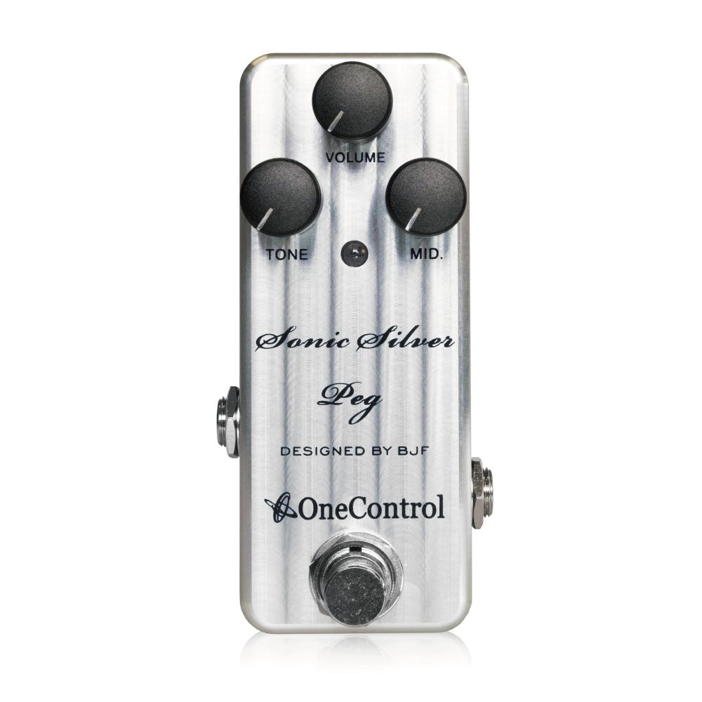 One Control BJF Sonic Silver Peg "Amp in a box" Bass Preamp