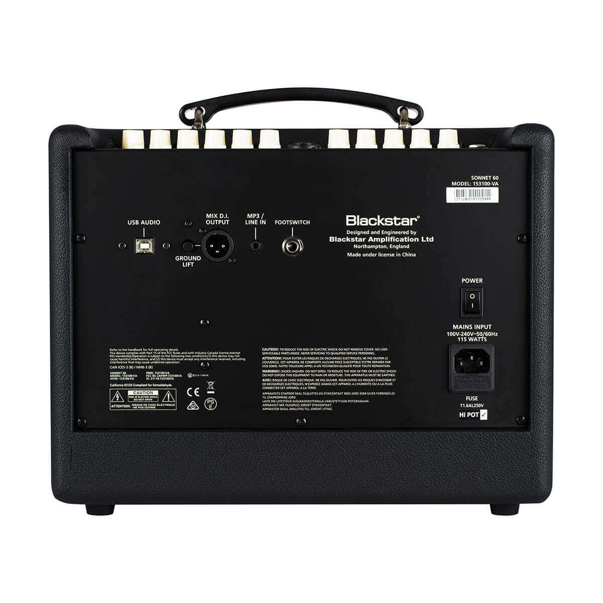 Blackstar Sonnet 60w Acoustic Instrument Amplifier - Black