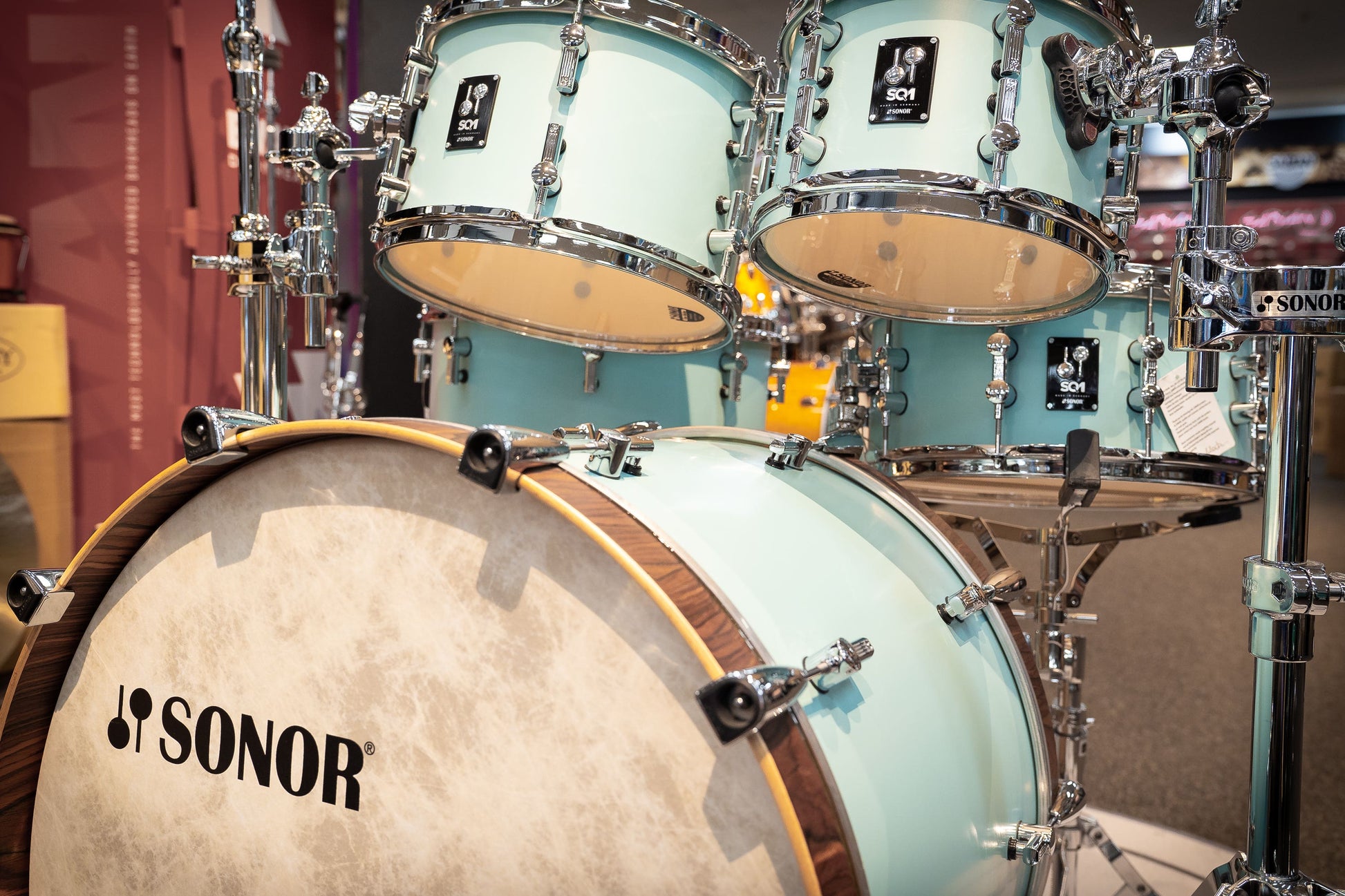 Sonor SQ1 Series 5-pc Drum Kit - Shell Pack - Cruiser Blue