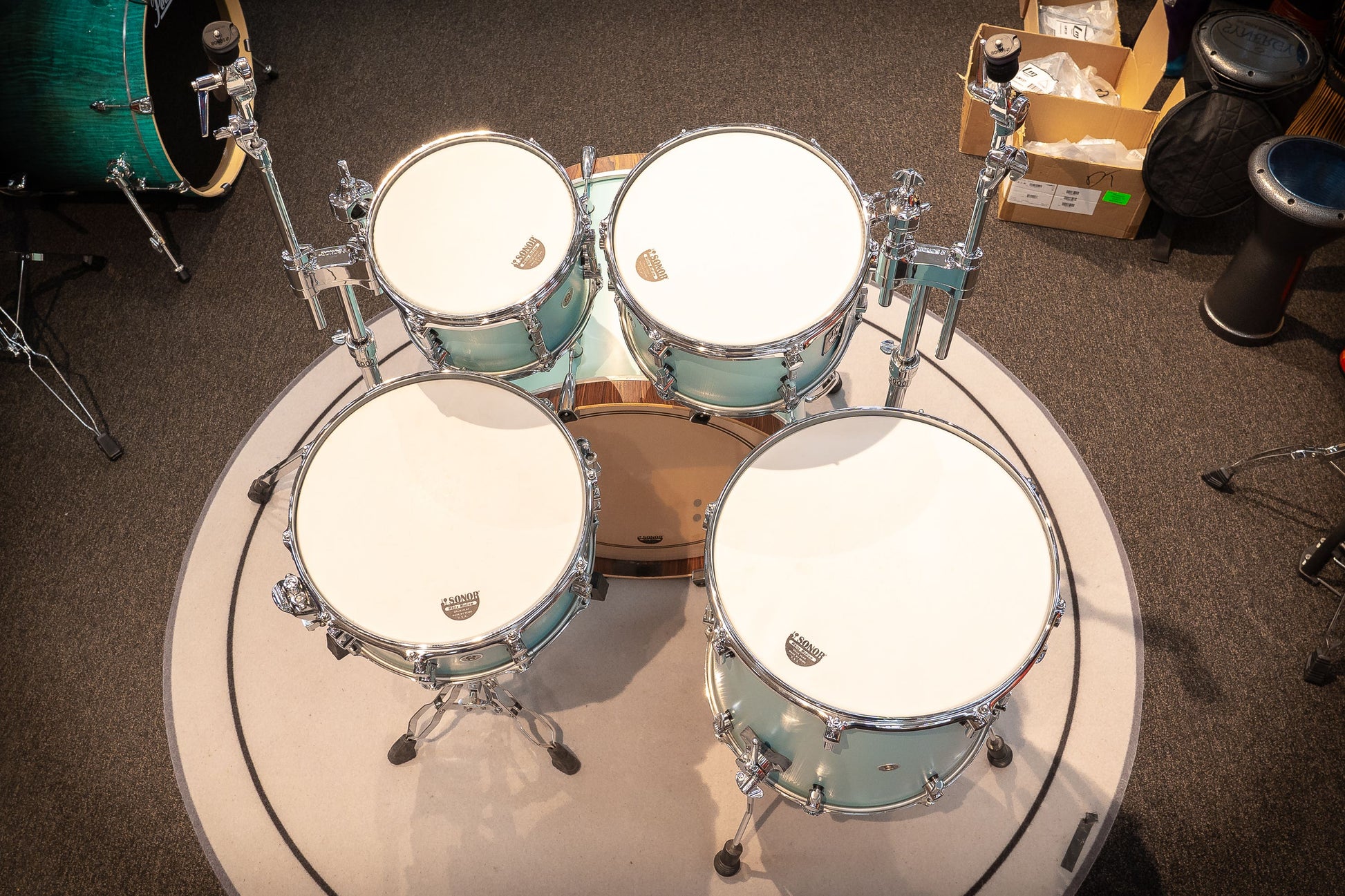 Sonor SQ1 Series 5-pc Drum Kit - Shell Pack - Cruiser Blue