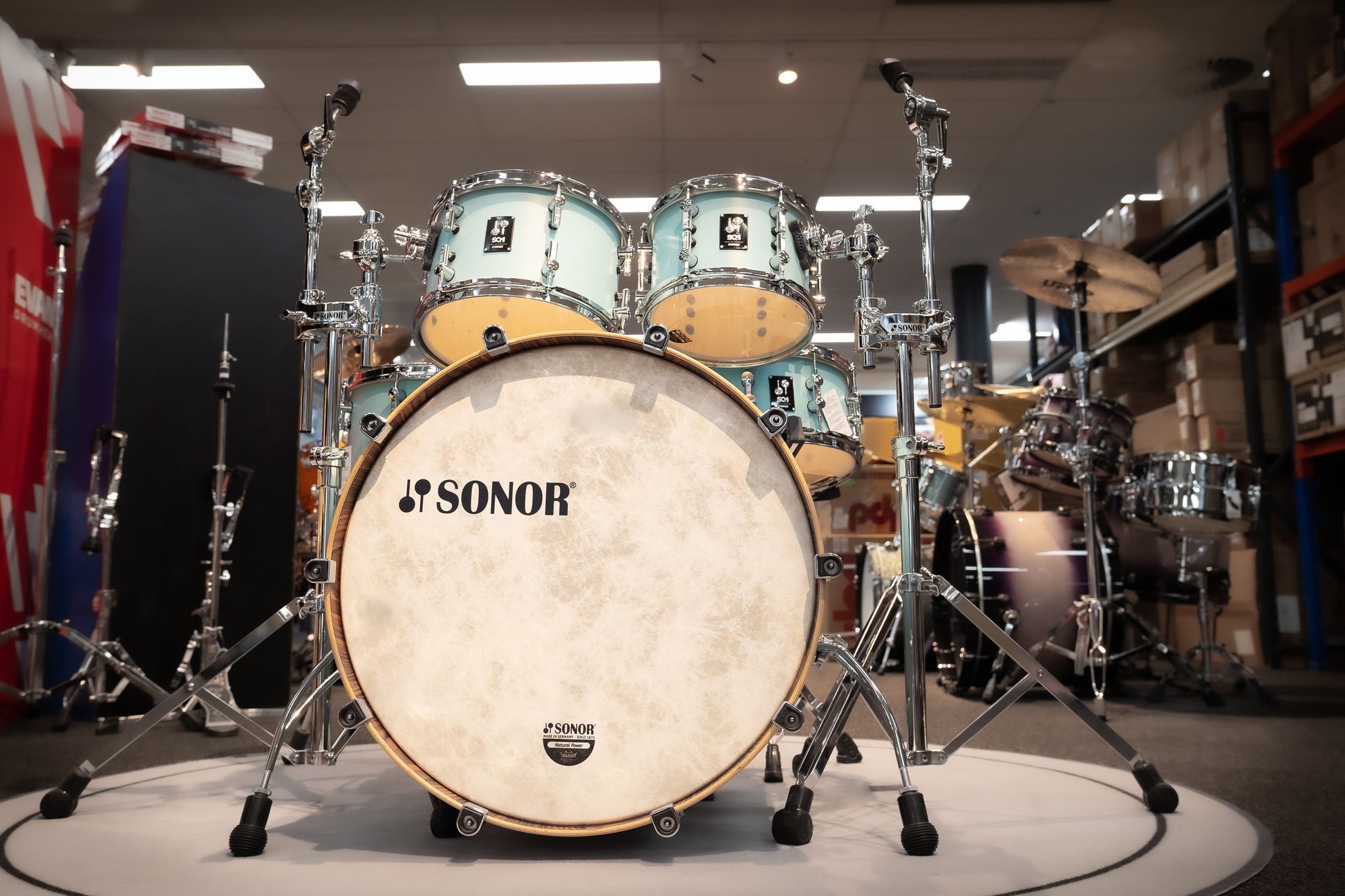 Sonor SQ1 Series 5-pc Drum Kit - Shell Pack - Cruiser Blue