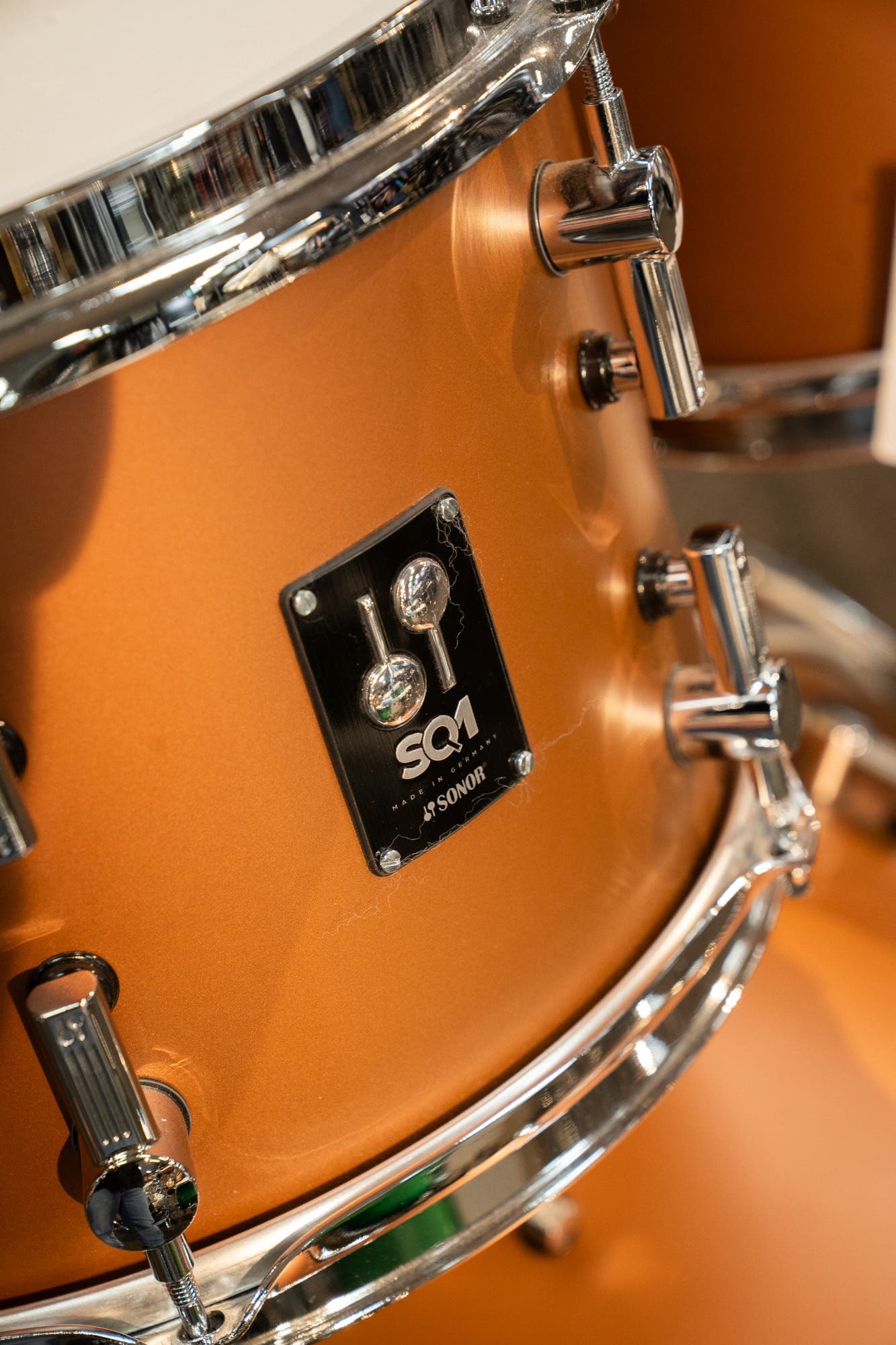 Sonor SQ1 4pc Drum Kit - Shell Pack No Snare - Satin Copper Brown (SCB)