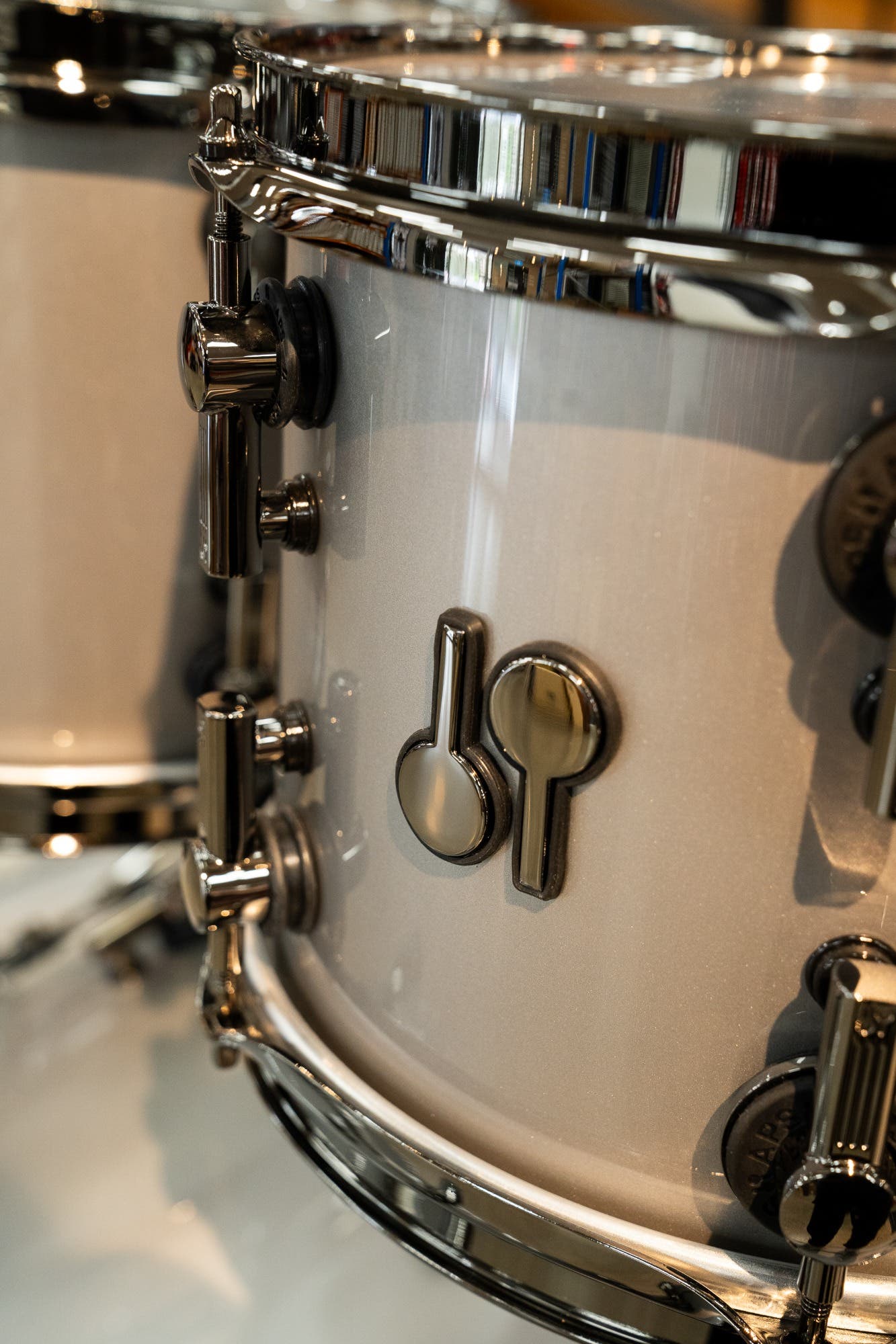 Sonor SQ2 4pc Drum Kit - Shell Pack - Grey Aluminium Lacquer / Black HW (10x8 12x9 16x16 22x17)