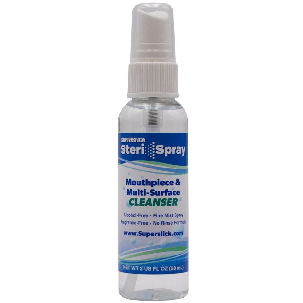 Superslick Steri-Spray Mouthpiece Cleaner Bottle - 8oz