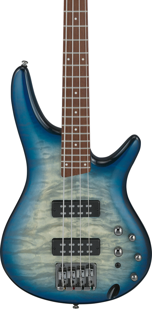 Ibanez SR400EQM Electric Bass - Stained Cosmic Blue Starburst