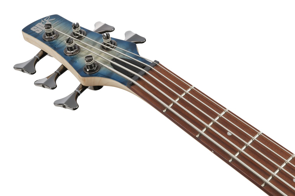 Ibanez SR405EQM 5 String Electric Bass - Stained Cosmic Blue Starburst