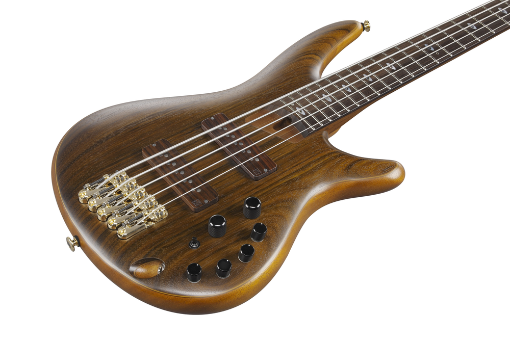 Ibanez SR5505 5 String Electric Bass w/ Case - Mocha Flat