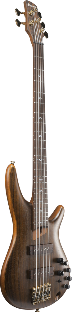 Ibanez SR5505 5 String Electric Bass w/ Case - Mocha Flat