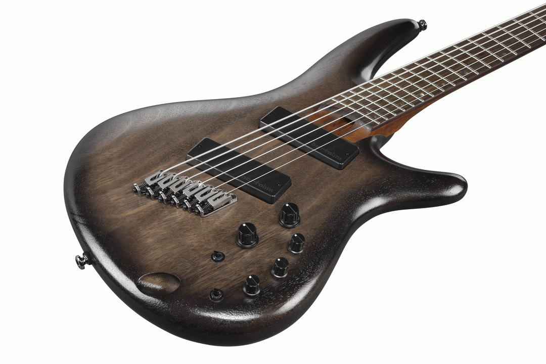 Ibanez SRC6MS 6 String Electric Bass - Black Stained Burst Low Gloss