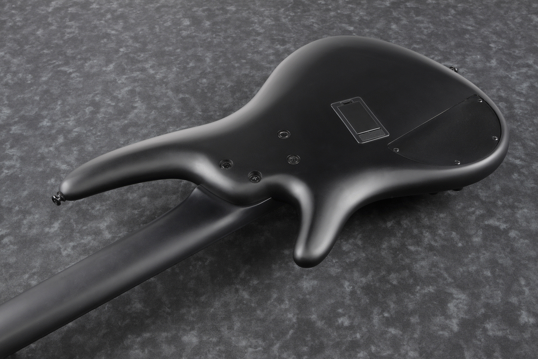 Ibanez Iron Label SRMS625EX Multi-scale 5-String Bass - Black Flat