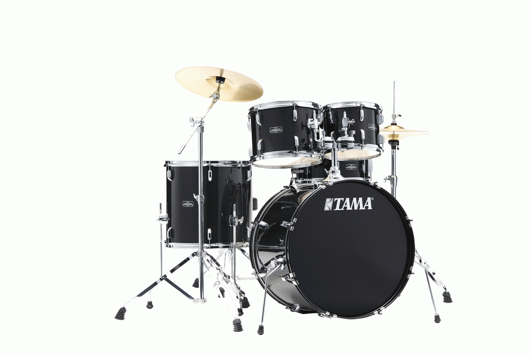Tama ST52H5C Stagestar 5pc Drum Kit w/22" Bass Drum - BLACK NIGHT SPARKLE