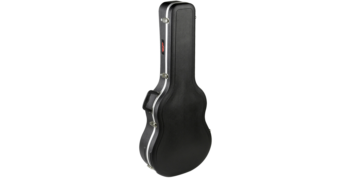 SKB Acoustic Dreadnought Guitar Case - Black (Guitar Not Included)
