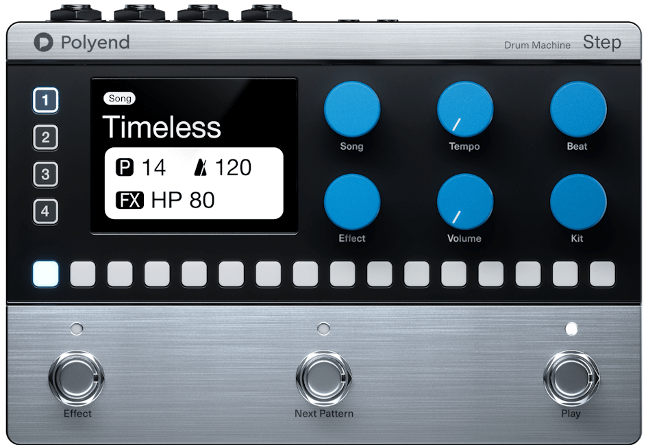 Polyend STEP Pedal-Format Drum Machine