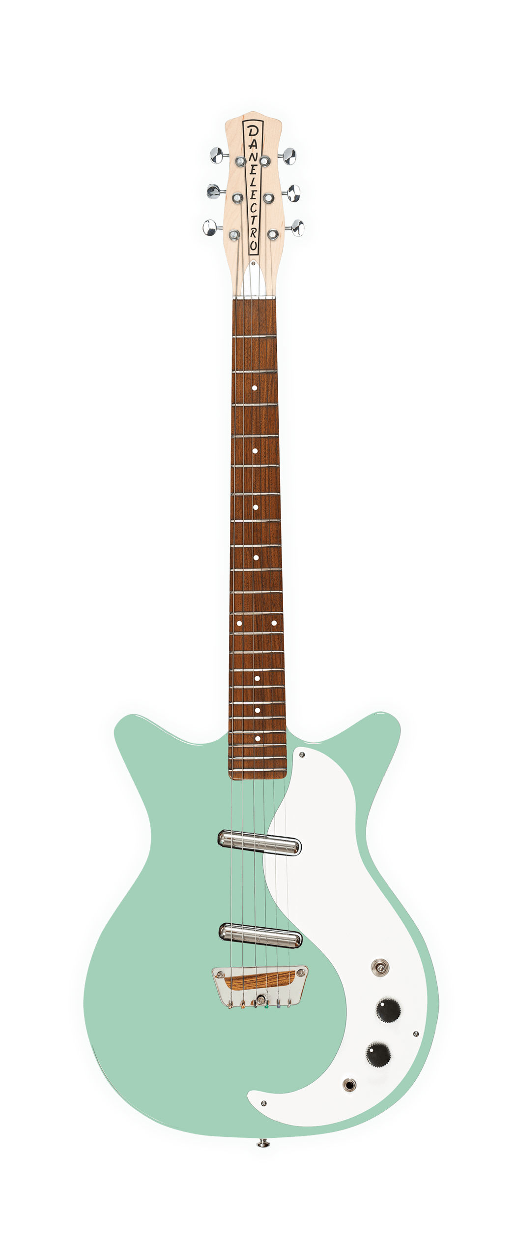 Danelectro Stock '59 Semi-Hollow Electric Guitar - Aqua