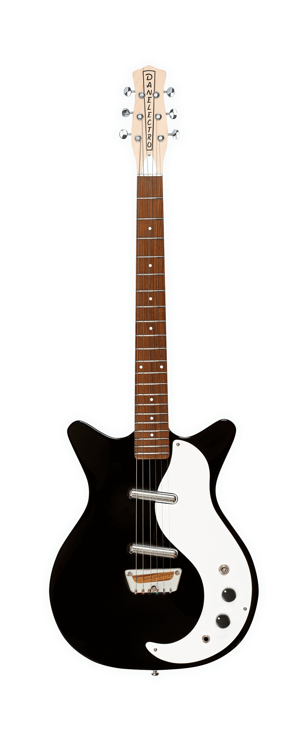 Danelectro Stock '59 Semi-Hollow Electric Guitar - Black