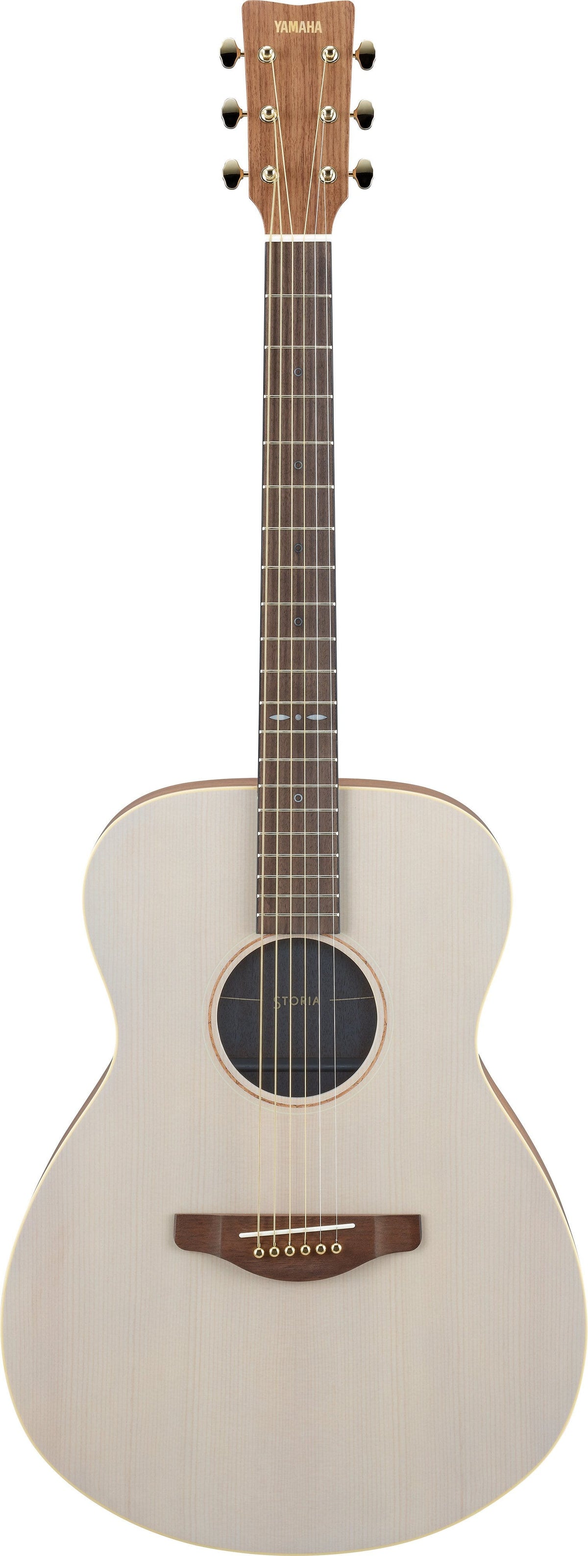 Yamaha Storia-I Concert Acoustic Guitar - Off White/Light Blue Interior