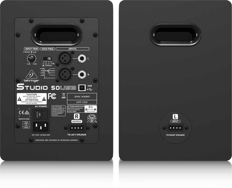 Behringer Studio 50USB Studio Monitors (Pair)