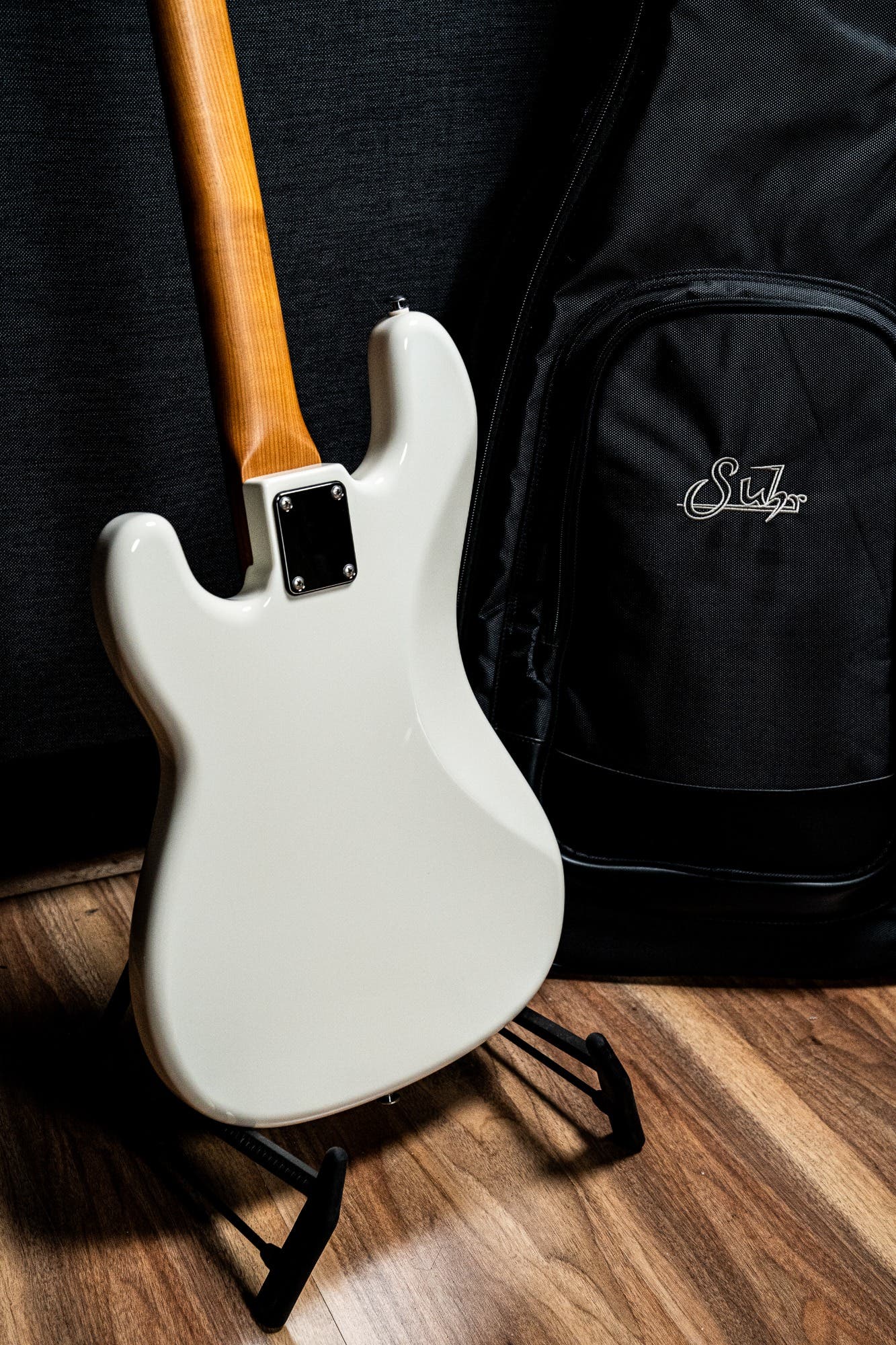 Suhr Classic P 4-String Bass w/Deluxe Gigbag - Olympic White RW