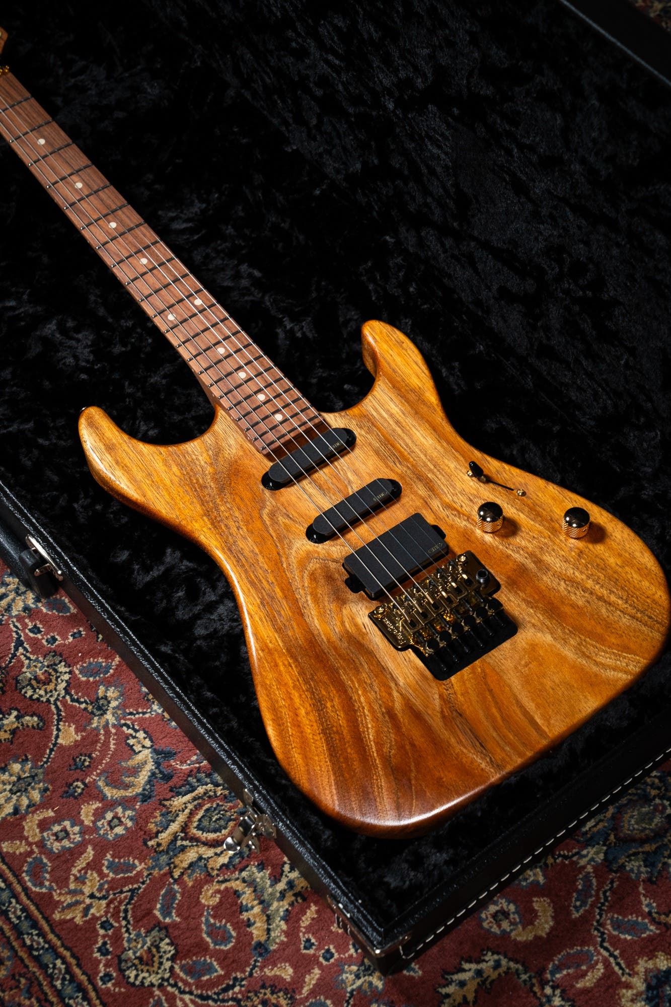 Suhr Reb Beach Signature Standard Guitar w/Case - Satin Koa PF