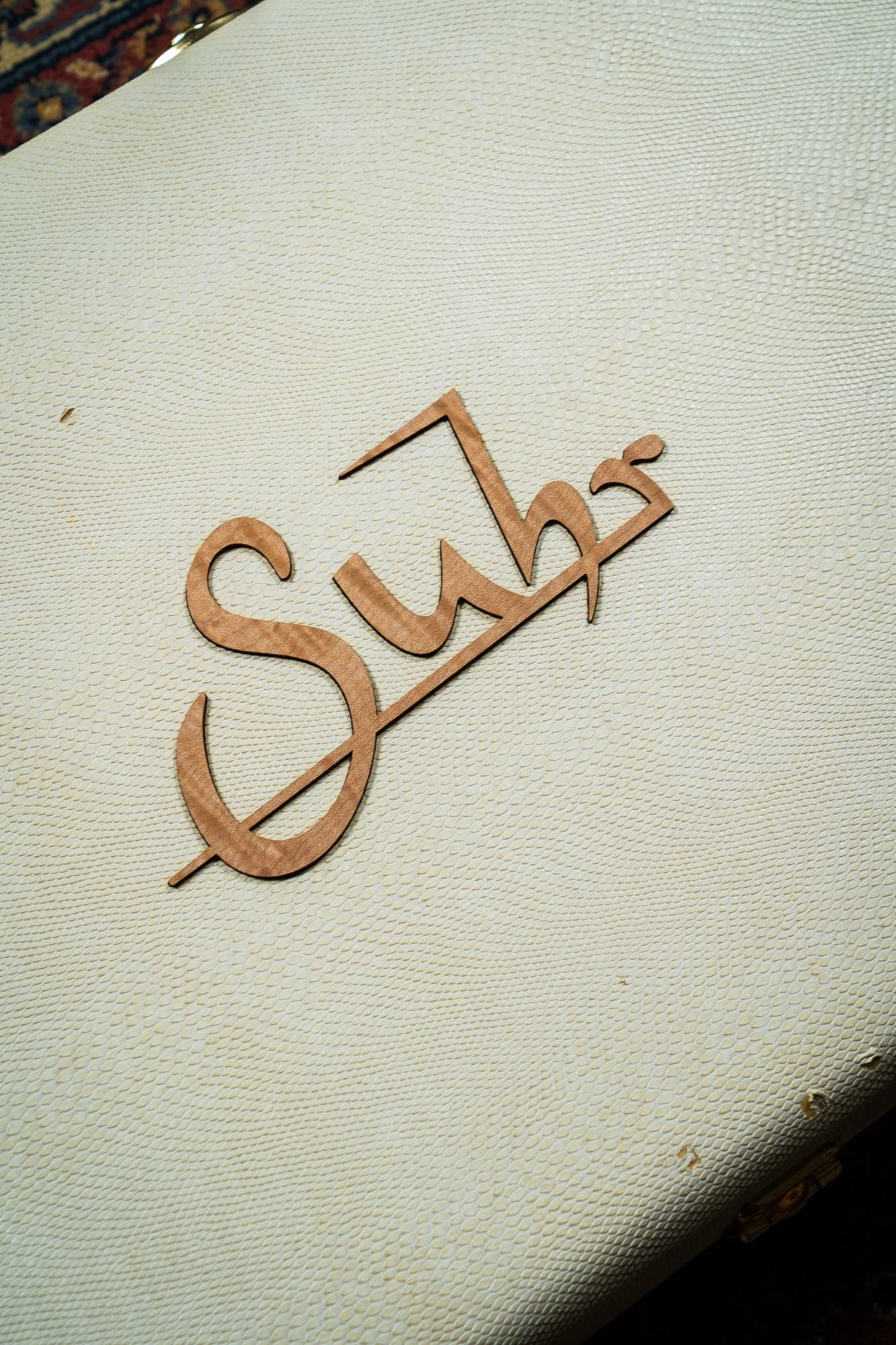 Suhr 2015 Collection Modern Carve Top w/Case + Matching Pedal - Figured Redwood - Pre-Owned (#27209)