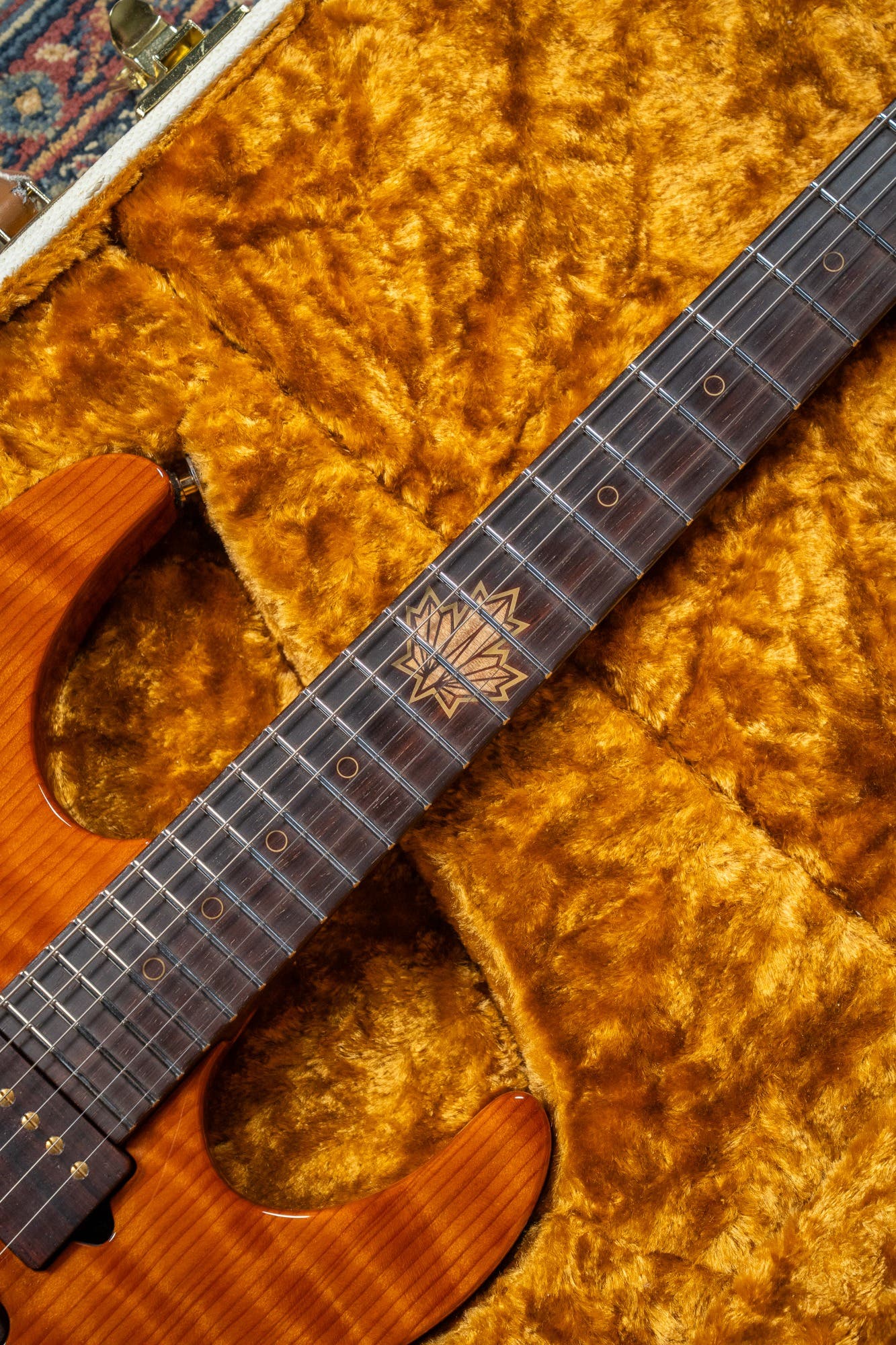 Suhr 2015 Collection Modern Carve Top w/Case + Matching Pedal - Figured Redwood - Pre-Owned (#27209)