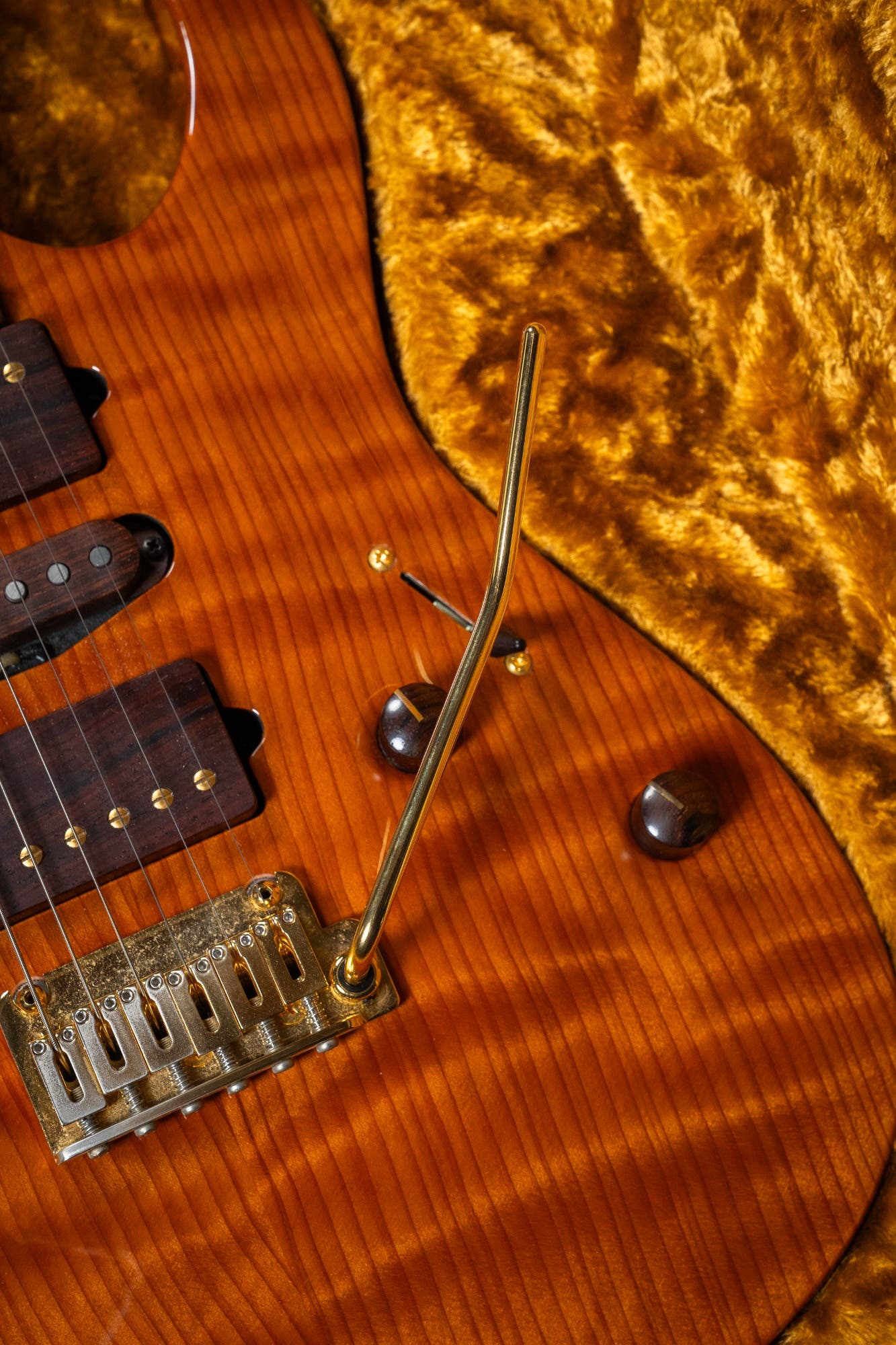 Suhr 2015 Collection Modern Carve Top w/Case + Matching Pedal - Figured Redwood - Pre-Owned (#27209)