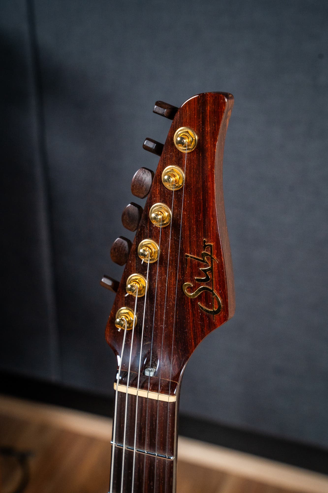 Suhr 2015 Collection Modern Carve Top w/Case + Matching Pedal - Figured Redwood - Pre-Owned (#27209)