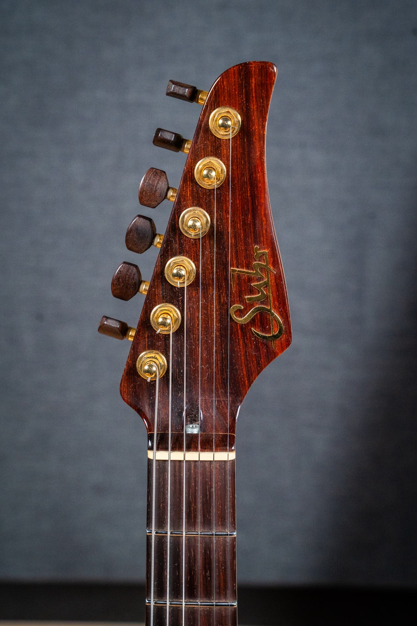 Suhr 2015 Collection Modern Carve Top w/Case + Matching Pedal - Figured Redwood - Pre-Owned (#27209)