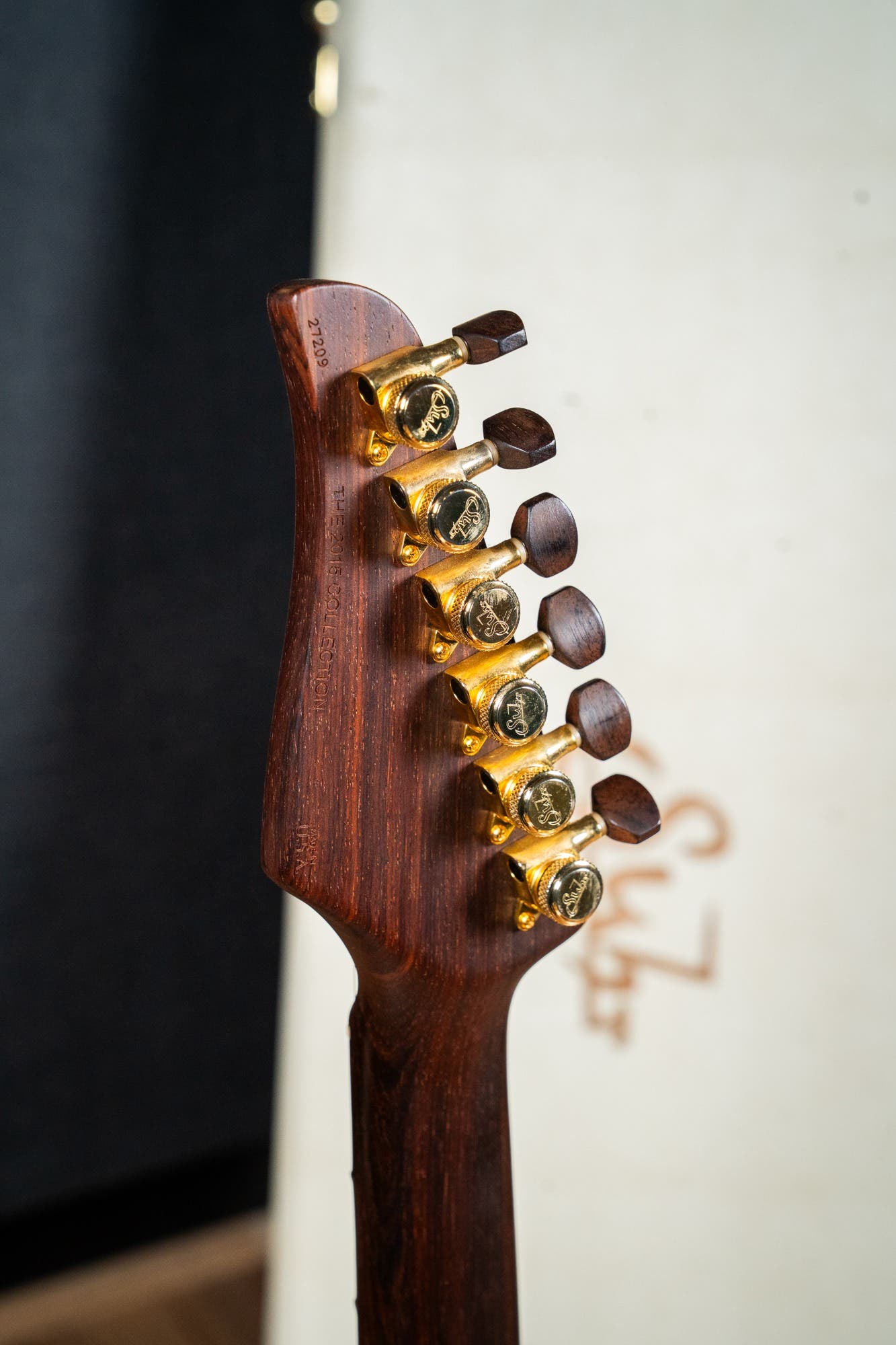 Suhr 2015 Collection Modern Carve Top w/Case + Matching Pedal - Figured Redwood - Pre-Owned (#27209)