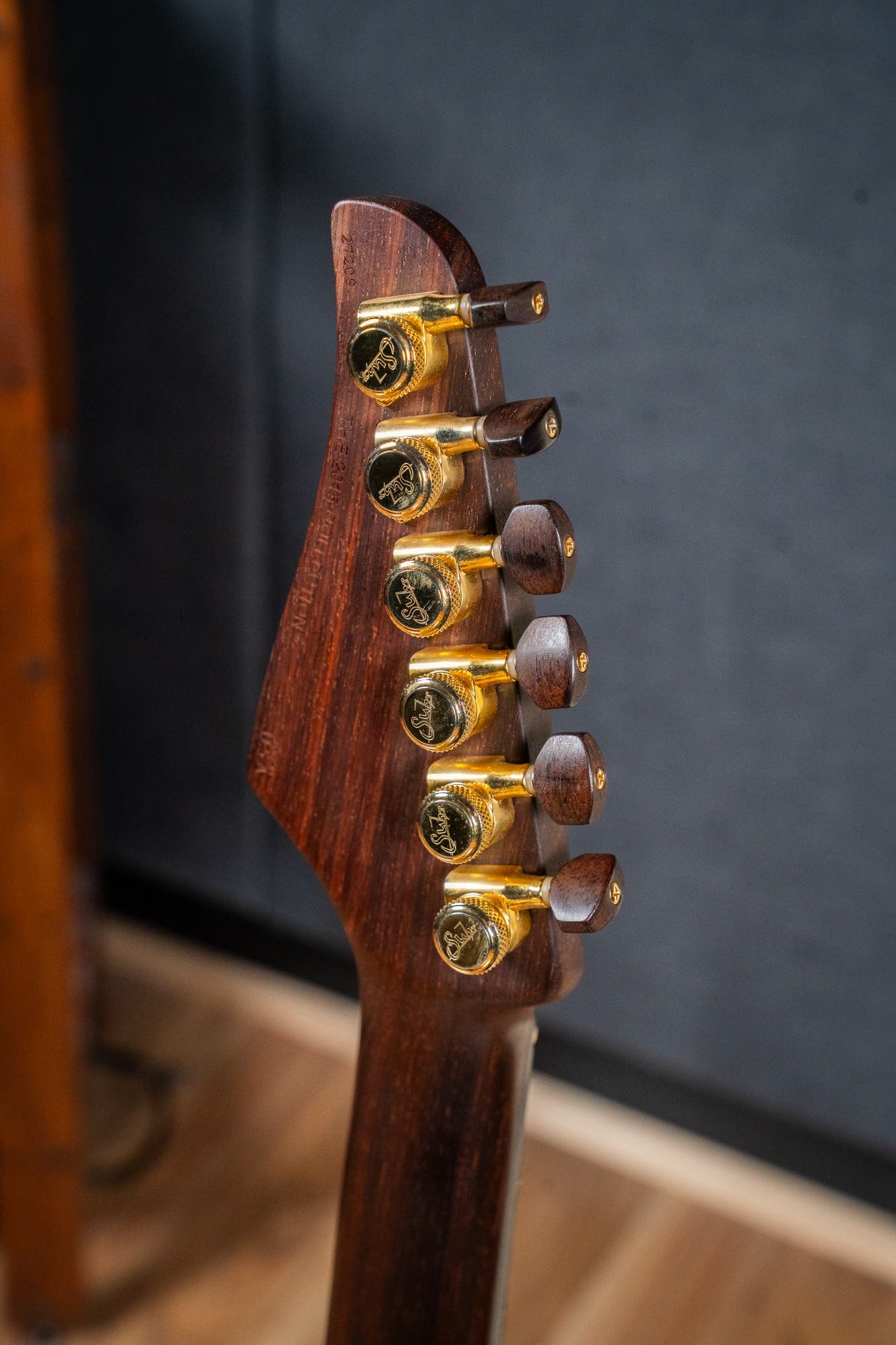 Suhr 2015 Collection Modern Carve Top w/Case + Matching Pedal - Figured Redwood - Pre-Owned (#27209)