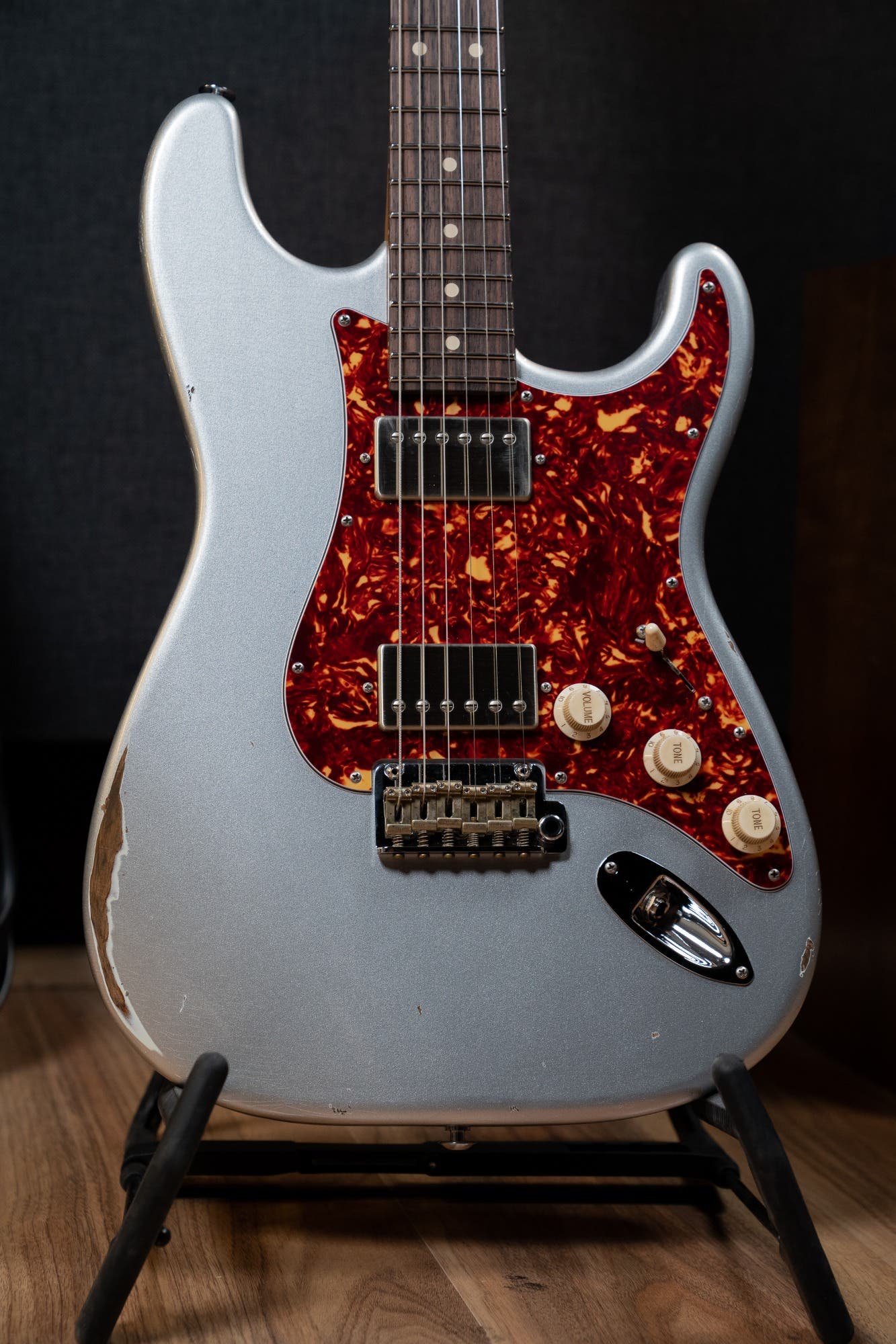 Suhr Classic S Antique HH Electric Guitar w/Gigbag - Firemist Silver