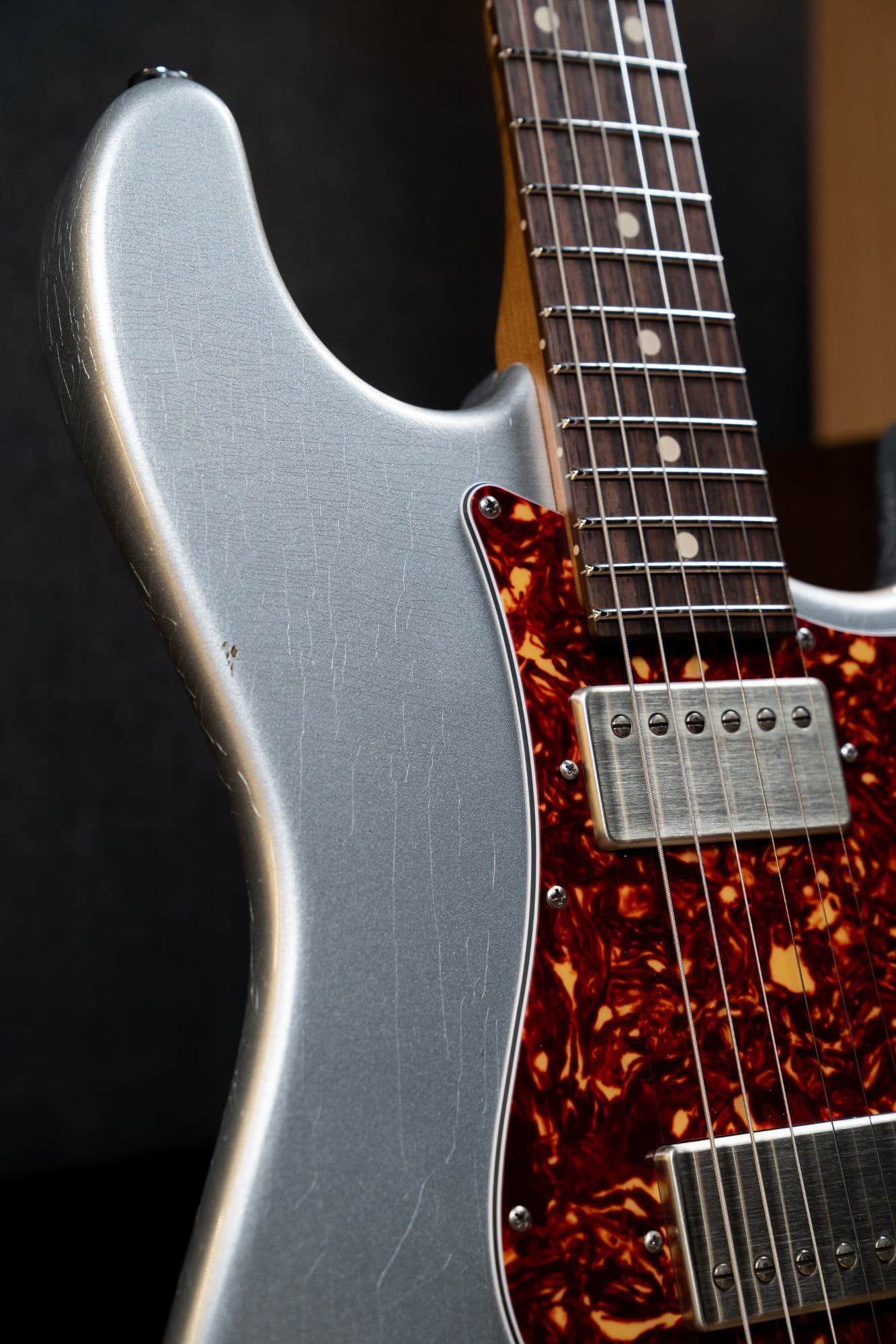 Suhr Classic S Antique HH Electric Guitar w/Gigbag - Firemist Silver