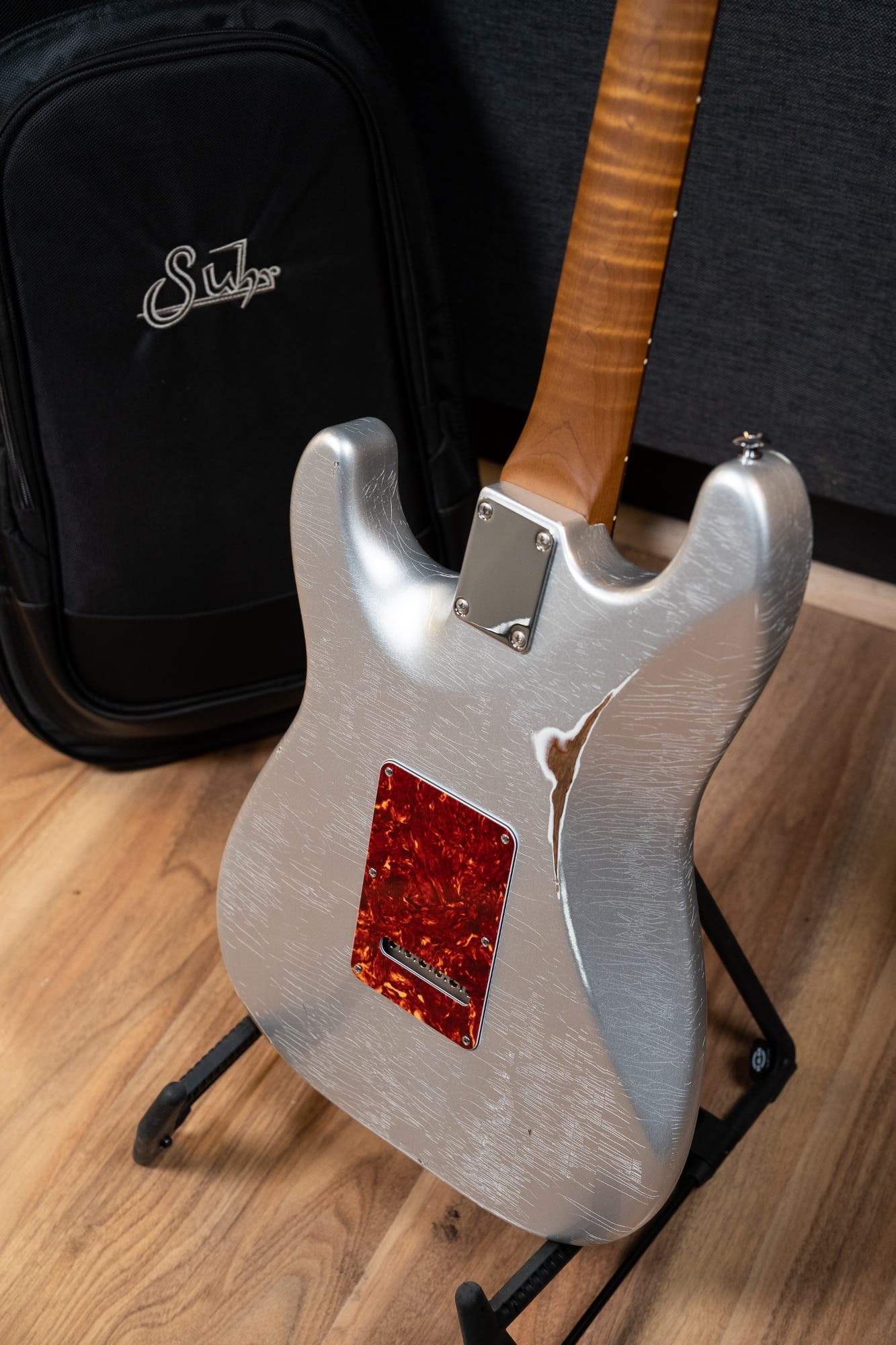 Suhr Classic S Antique HH Electric Guitar w/Gigbag - Firemist Silver