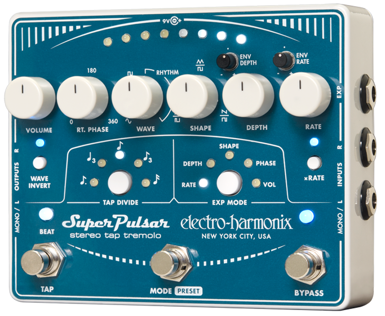 Electro Harmonix Super Pulsar Tremolo Pedal w/Tap Tempo