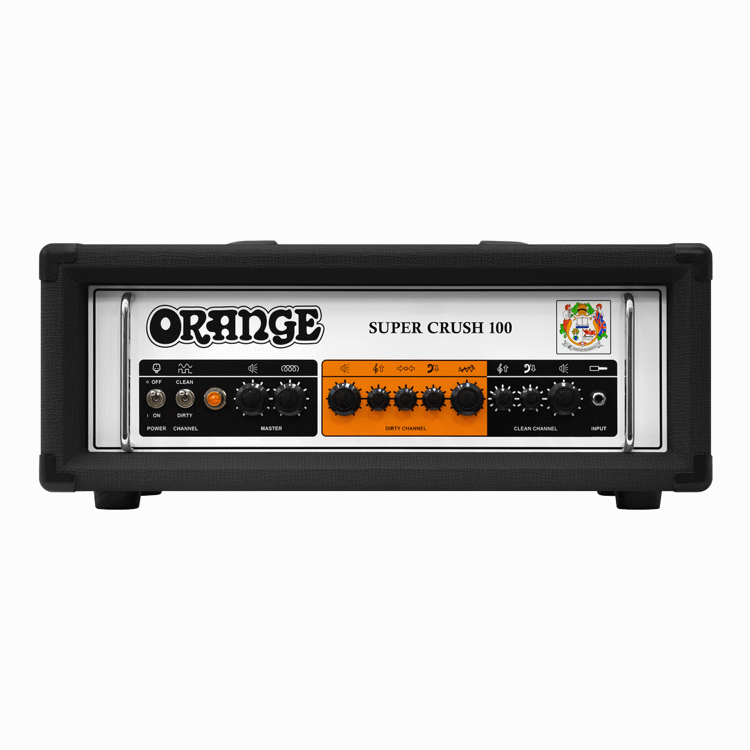 Orange Super Crush 100 Guitar Amp Head - Black
