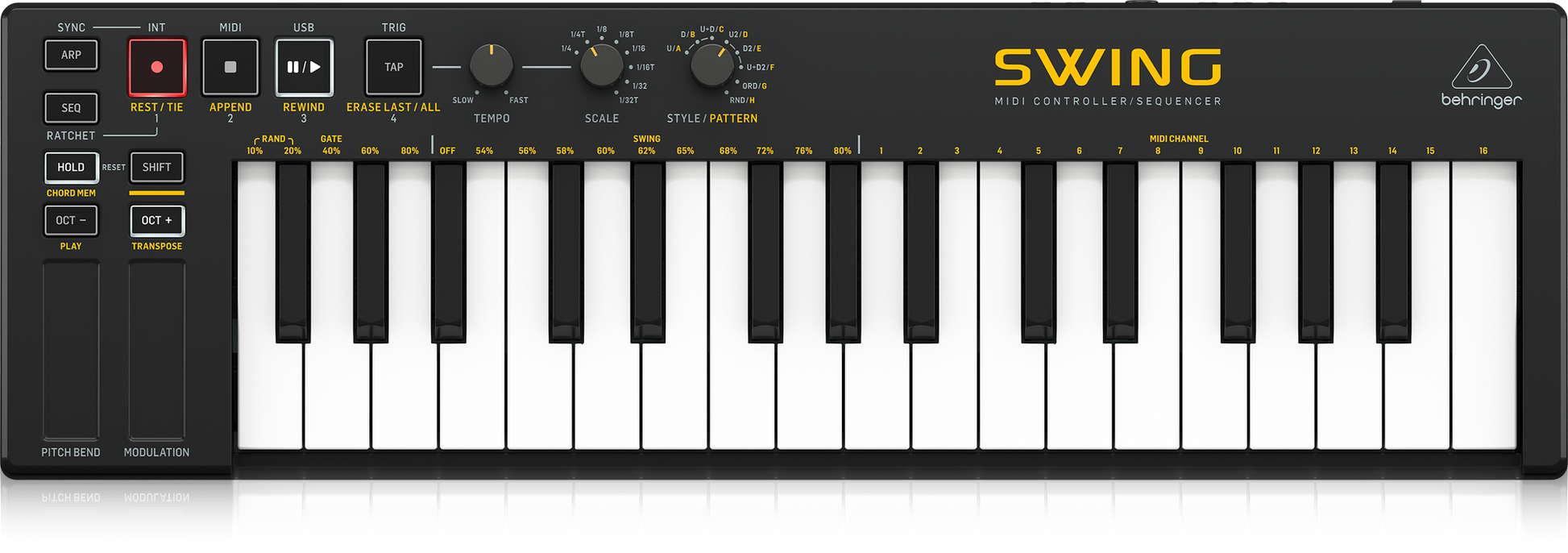 Behringer SWING Mini 32-Key MIDI Controller Keyboard