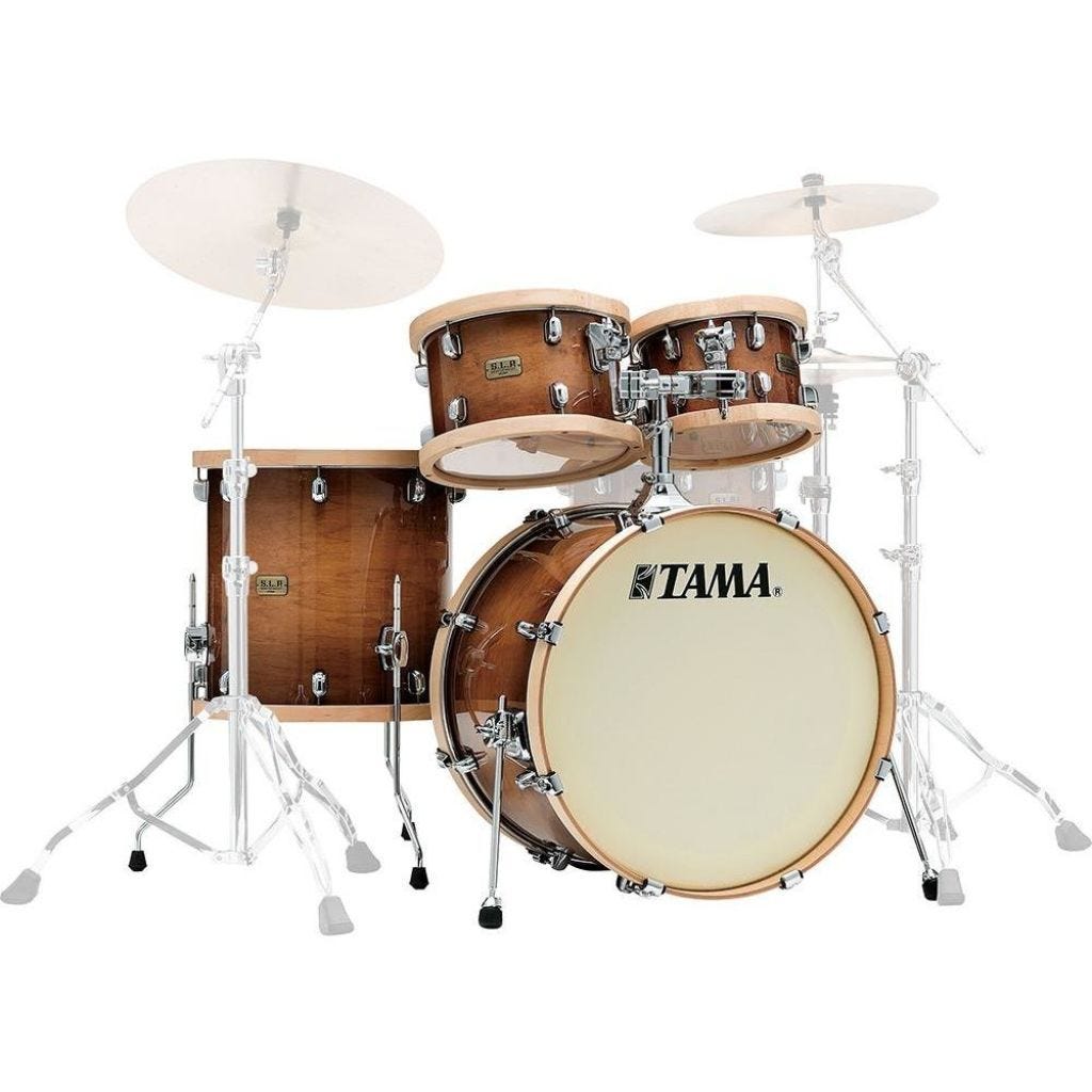 Tama S.L.P. Studio Maple 4pc Drum Kit - Shell Pack - Gloss Sienna
