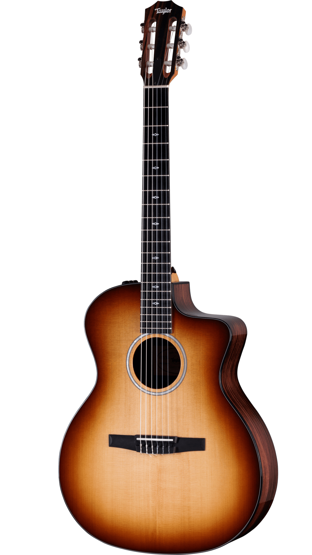 Taylor Sunset Blvd 214ce-N Plus w/Aerocase - Shaded Edgeburst (Rosewood / Spruce)