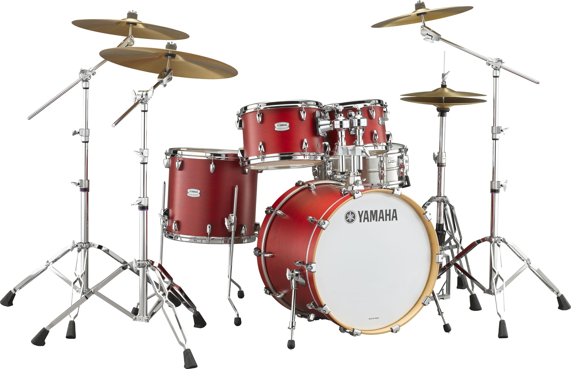 Yamaha Tour Custom Fusion Drum Kit - Candy Apple Satin